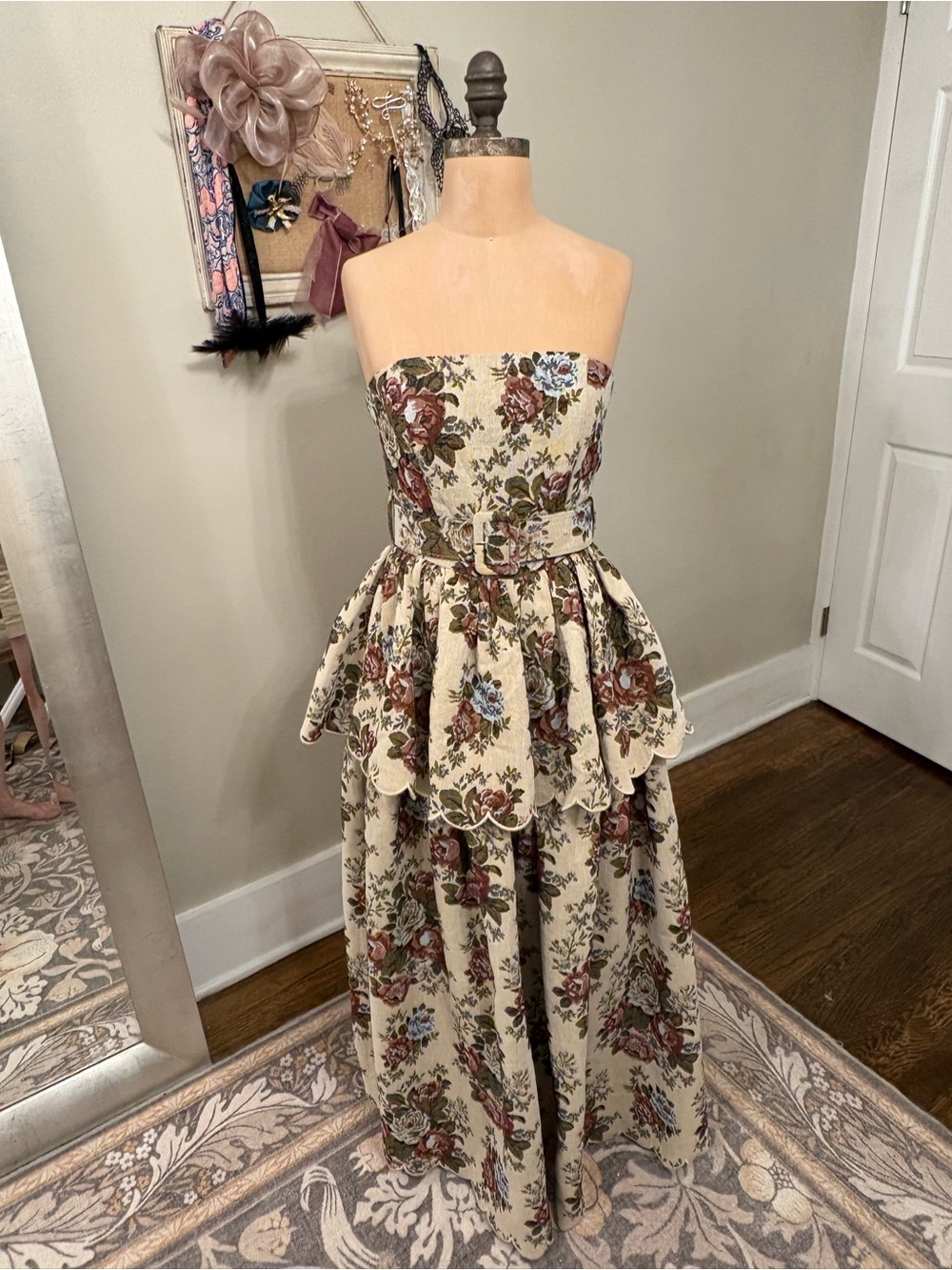 Mable Strapless Floral Maxi Dress - Picture 4 of 12